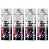 4X Promatic Clear High Temperature Spray Paint 400ml Spray Paint